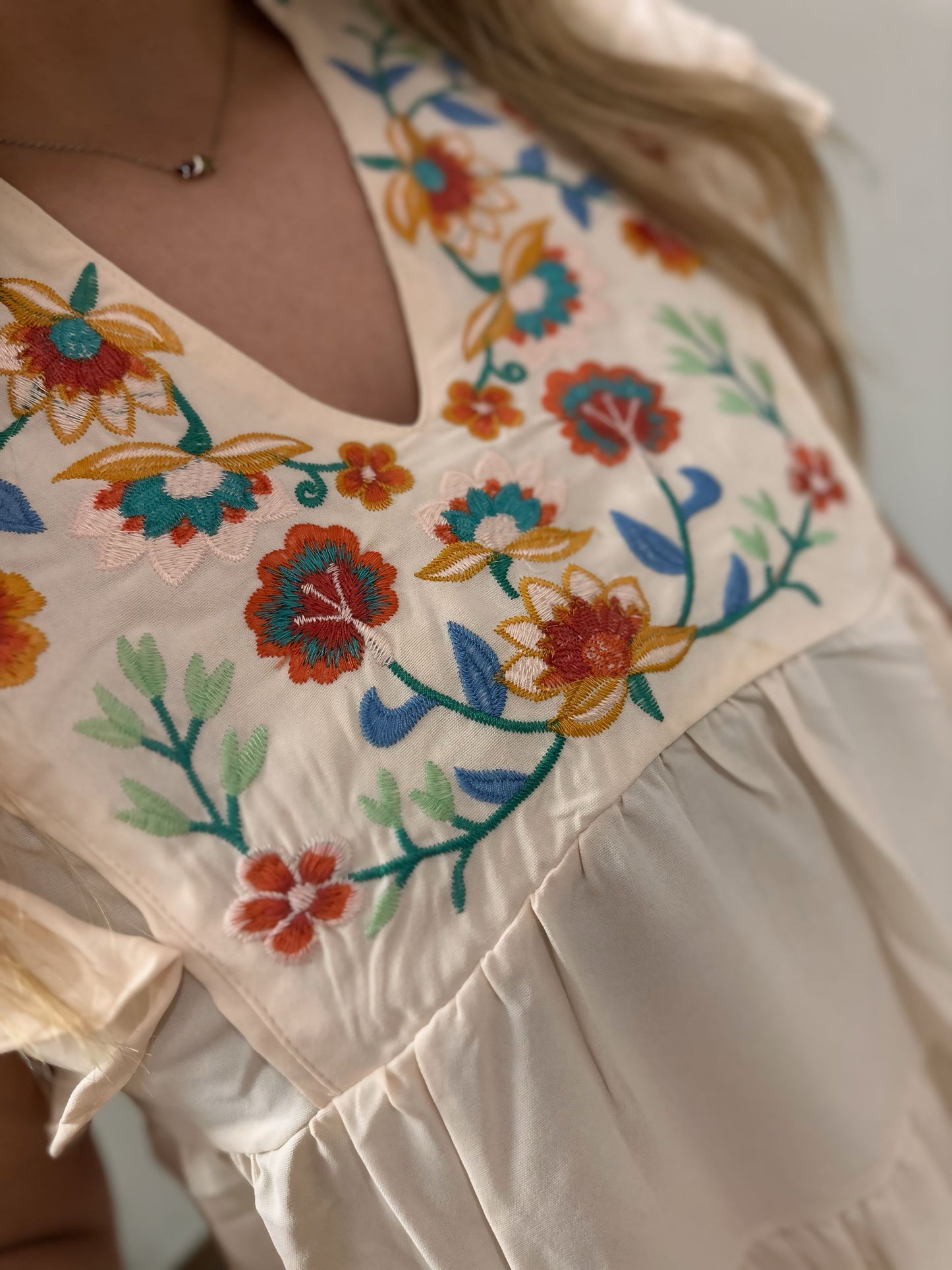 Bloomin' Good Time Dress - Champagne