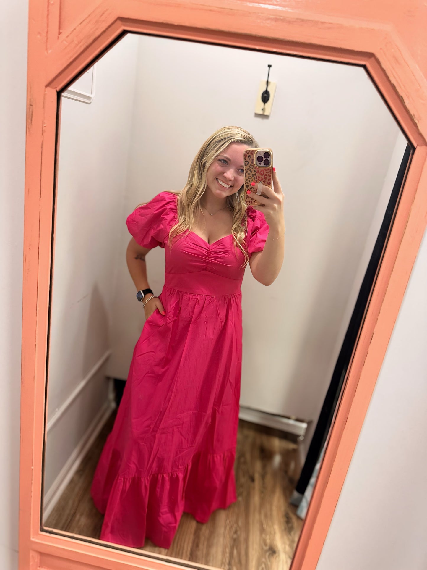 Sea And Sand Dress - Fuchsia