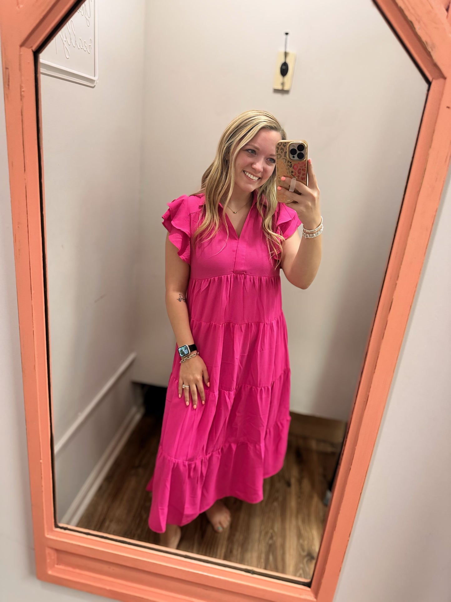 Love Somebody Dress - Hot Pink
