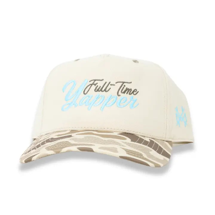 Full-Time Yapper Trucker Hat - Retro Field Camo/ Natural