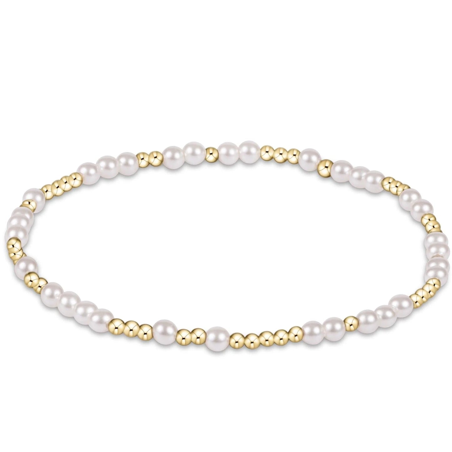 enewton Extends - Hope Unwritten 3MM Bead Bracelet - Pearl