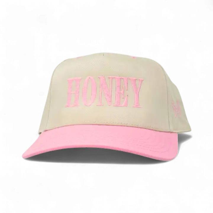 Honey Trucker Hat - Retro Pink/Natural