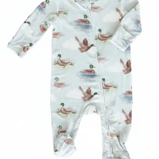 Little Duckling Zipper Footie