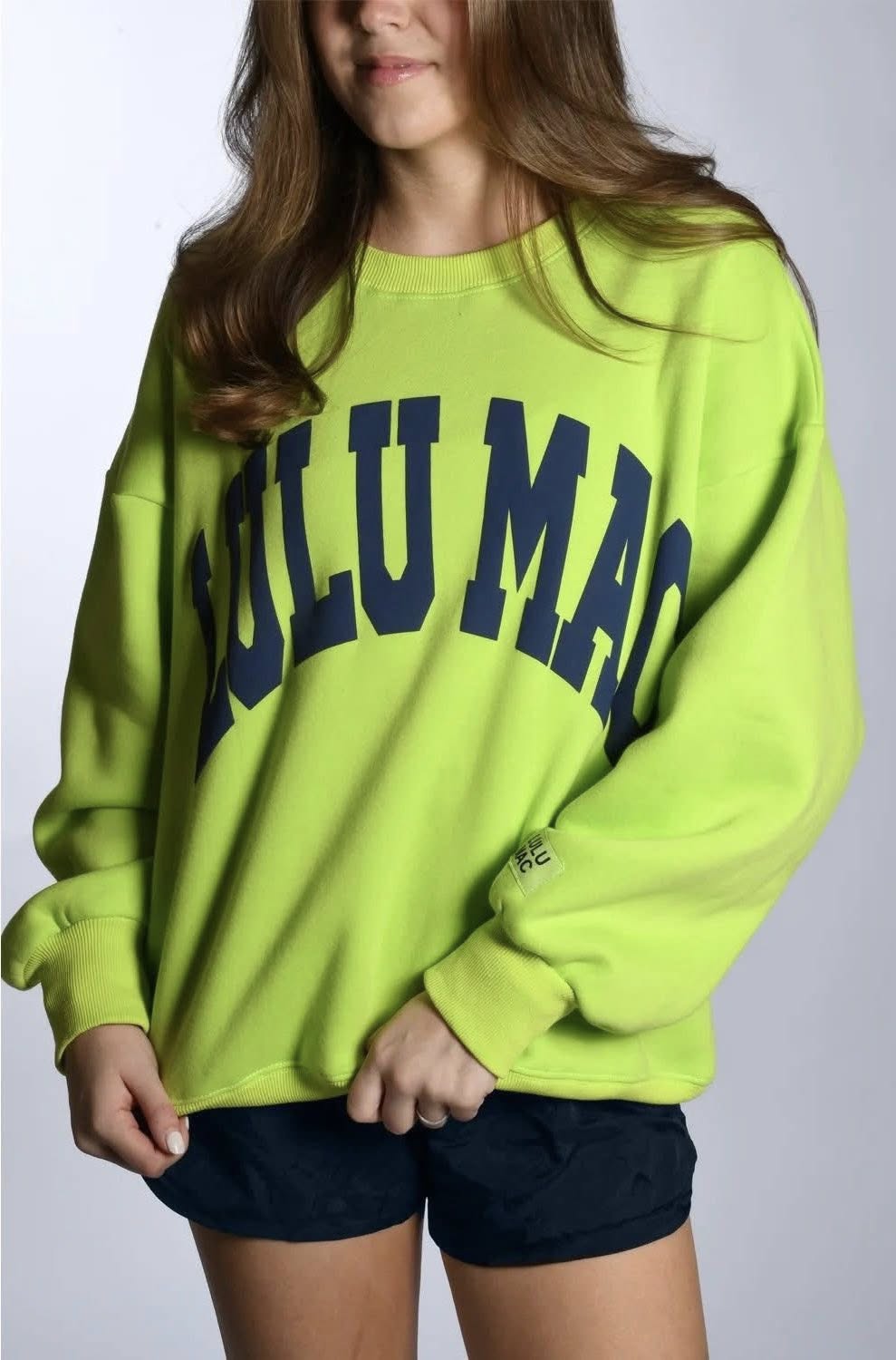 Lulu Mac Chartruese / Deep Blue Puff Sweatshirt
