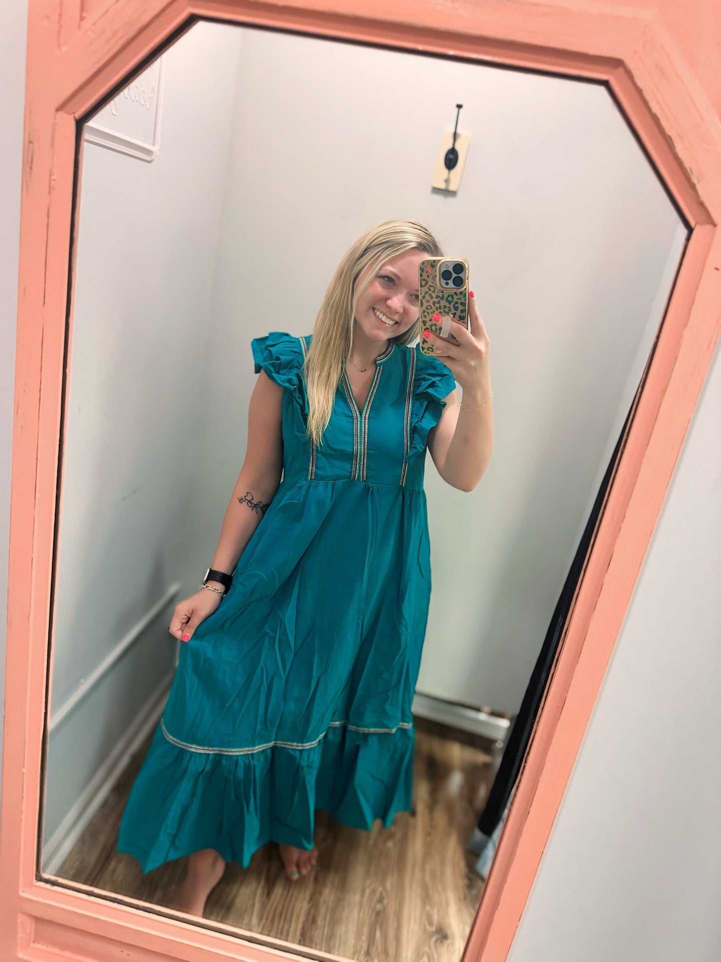 Meadow Mist Dress - Jade