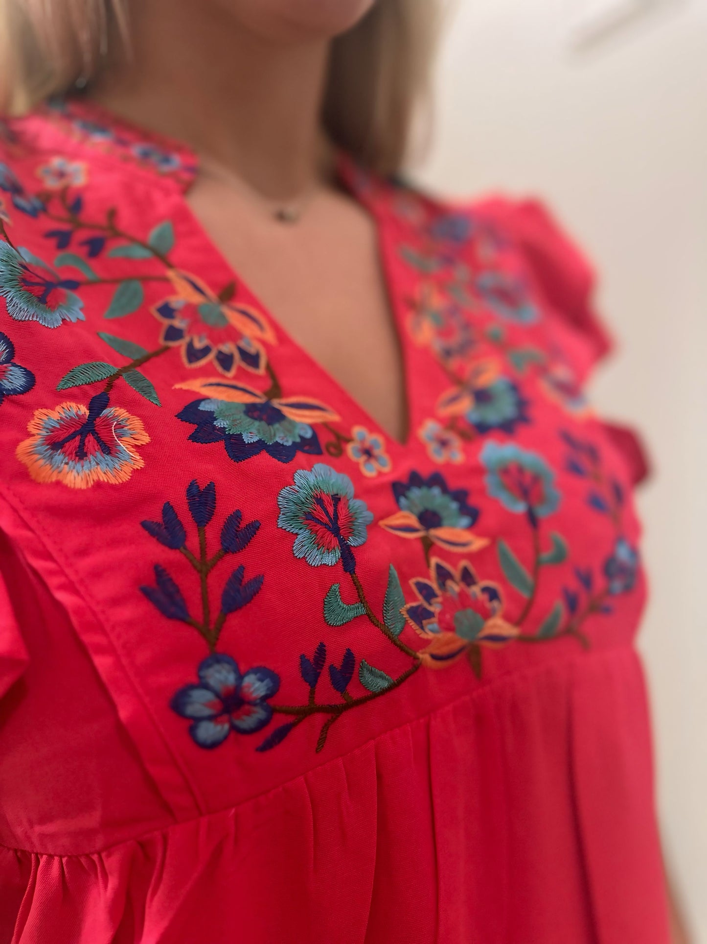 Bloomin' Good Time Dress - Hot Pink
