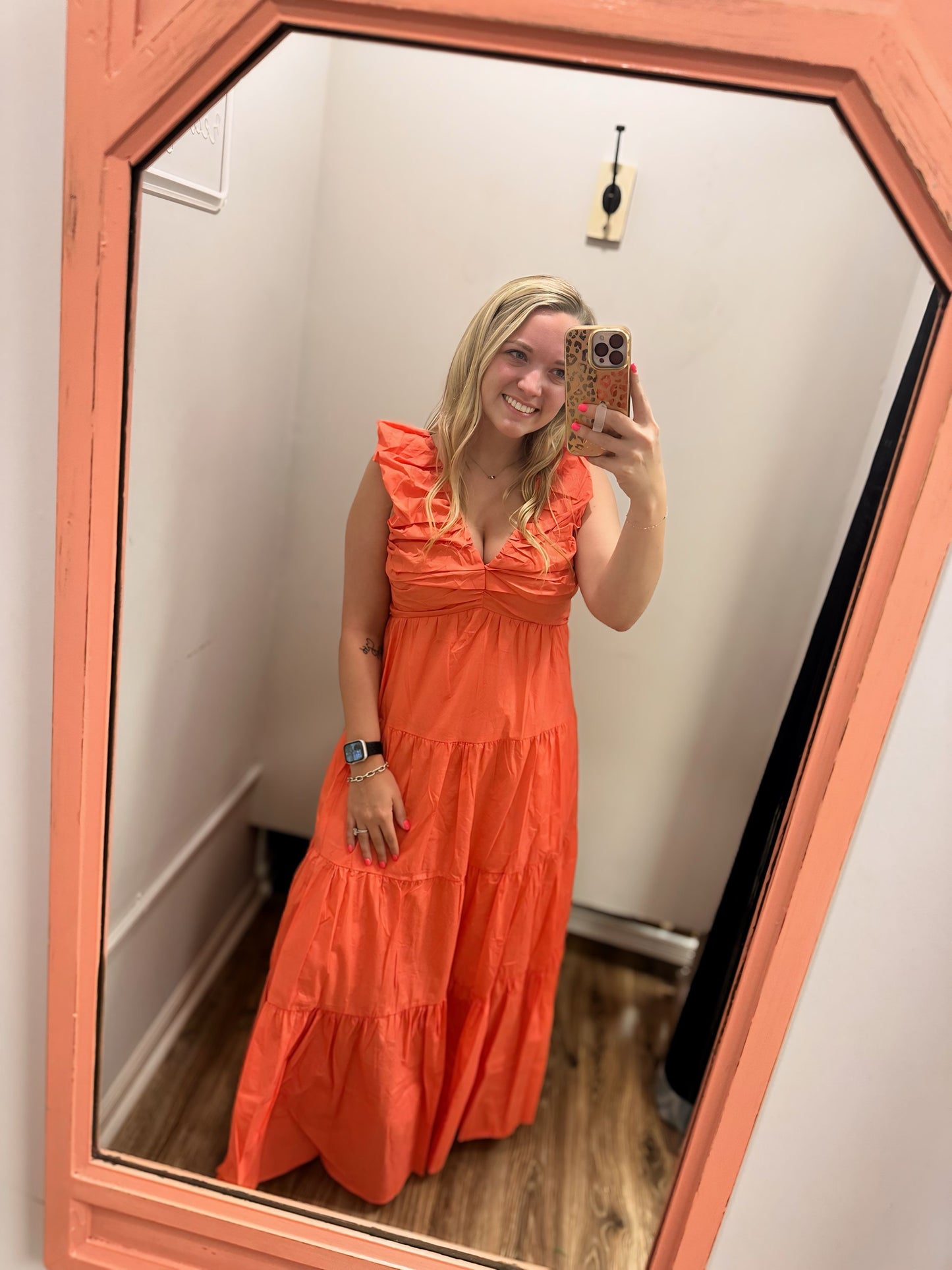 Two Day Vacation Dress - Coral