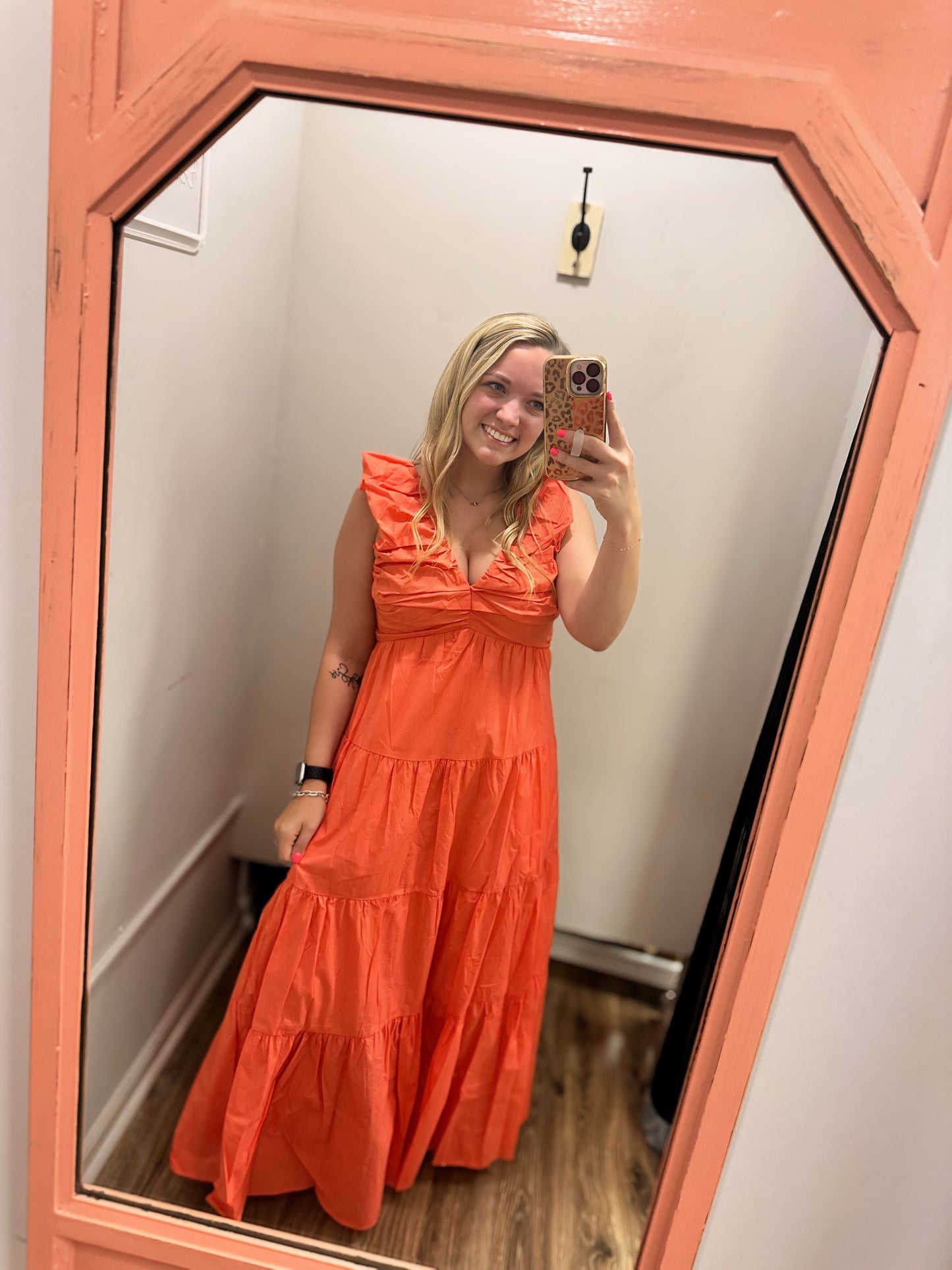 Two Day Vacation Dress - Coral