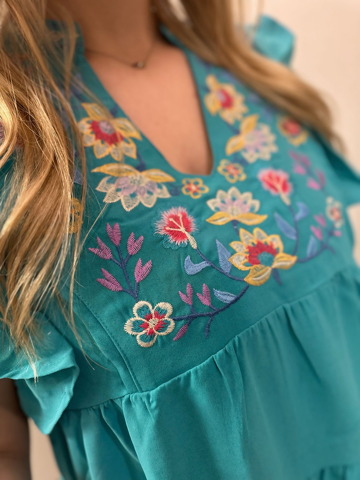 Bloomin' Good Time Dress - Jade Green