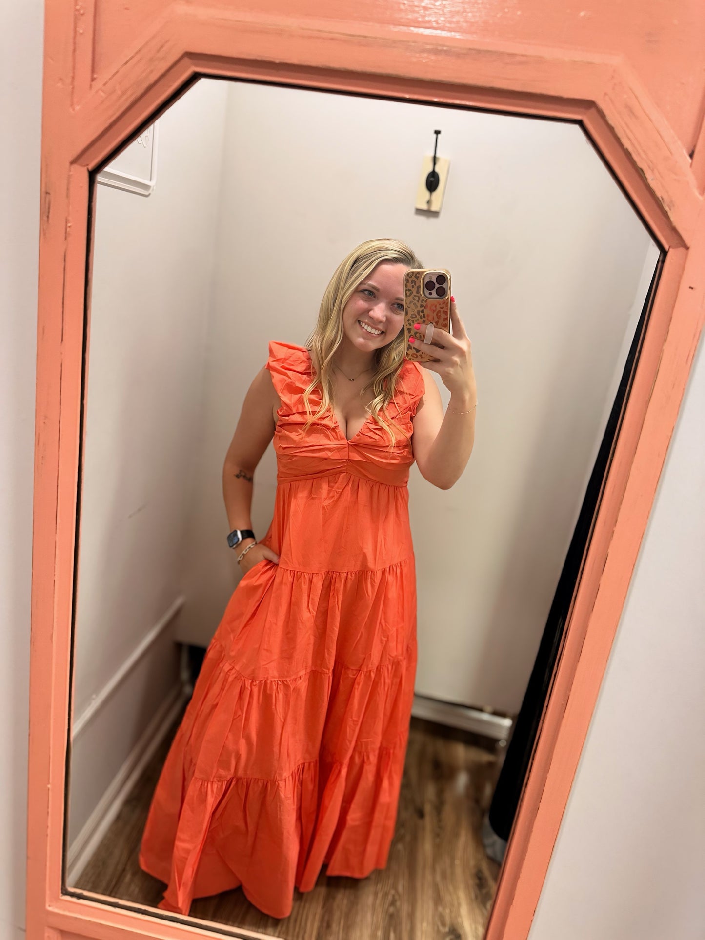 Two Day Vacation Dress - Coral