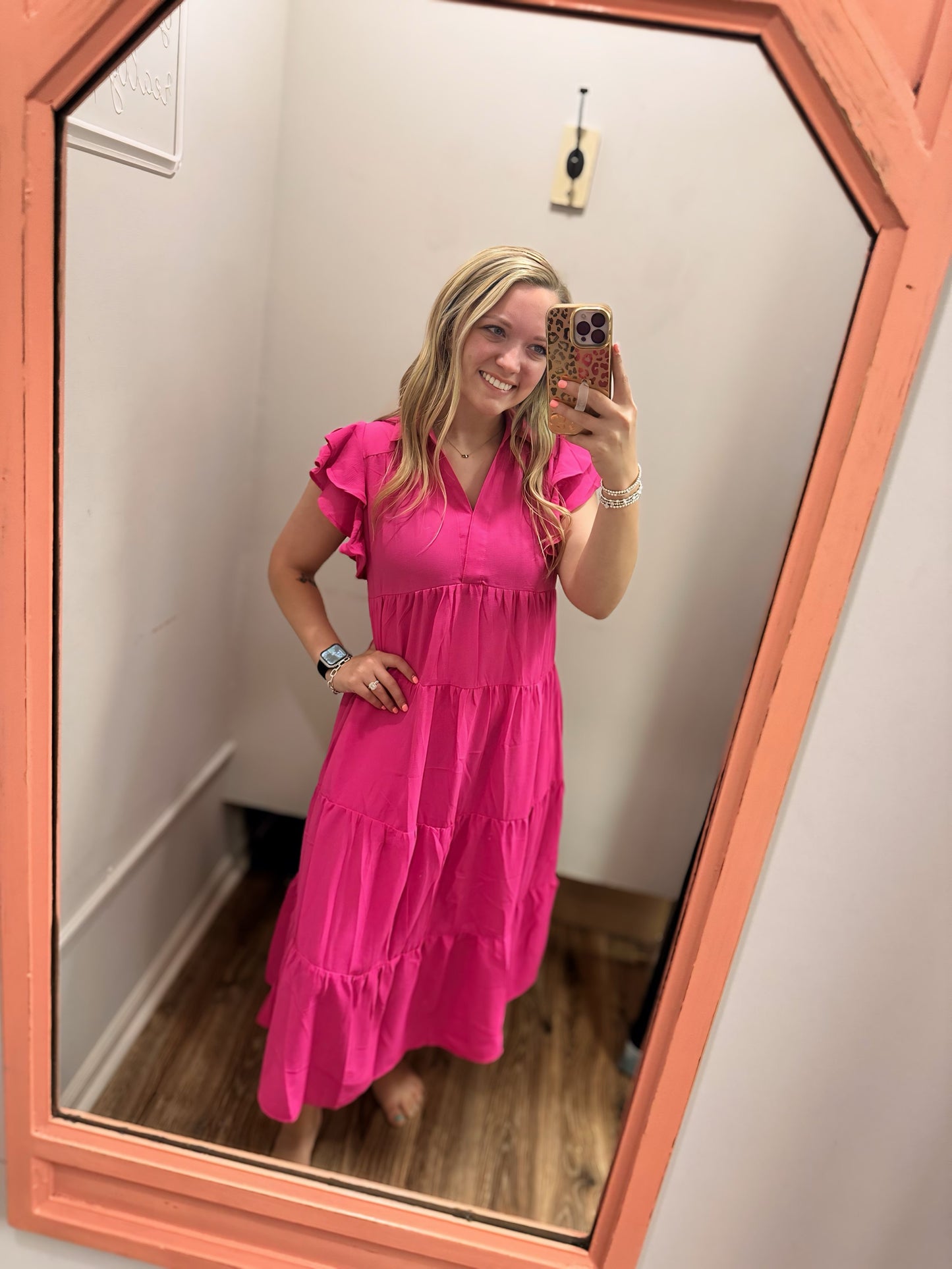 Love Somebody Dress - Hot Pink
