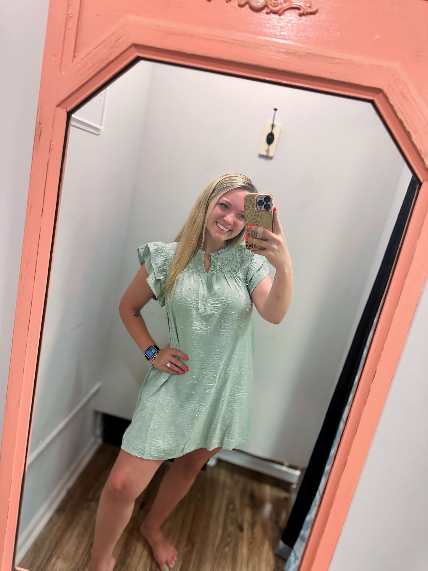 Whispering Mint Dress - Mint