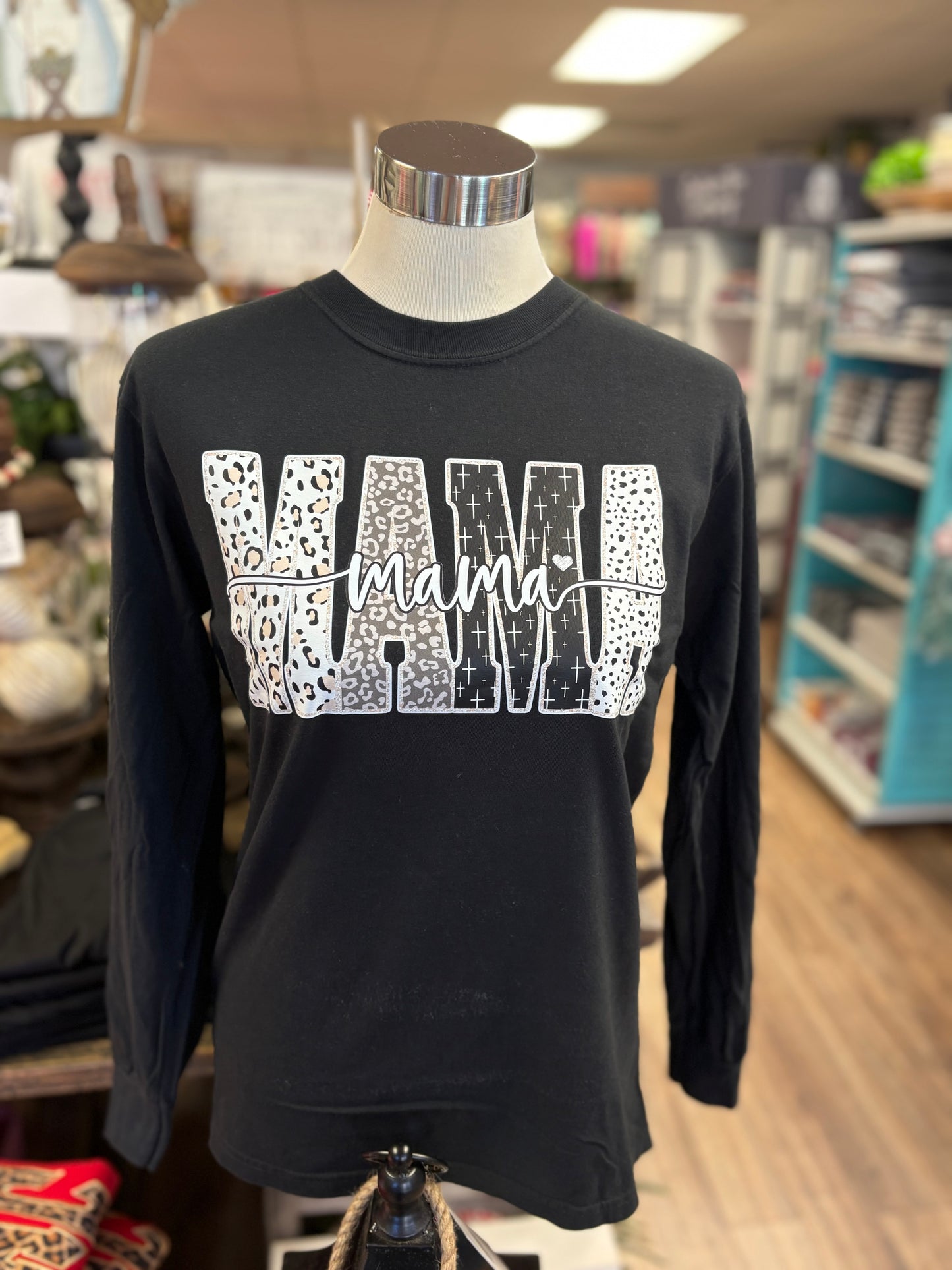 Wild Mama LS Tee - Black