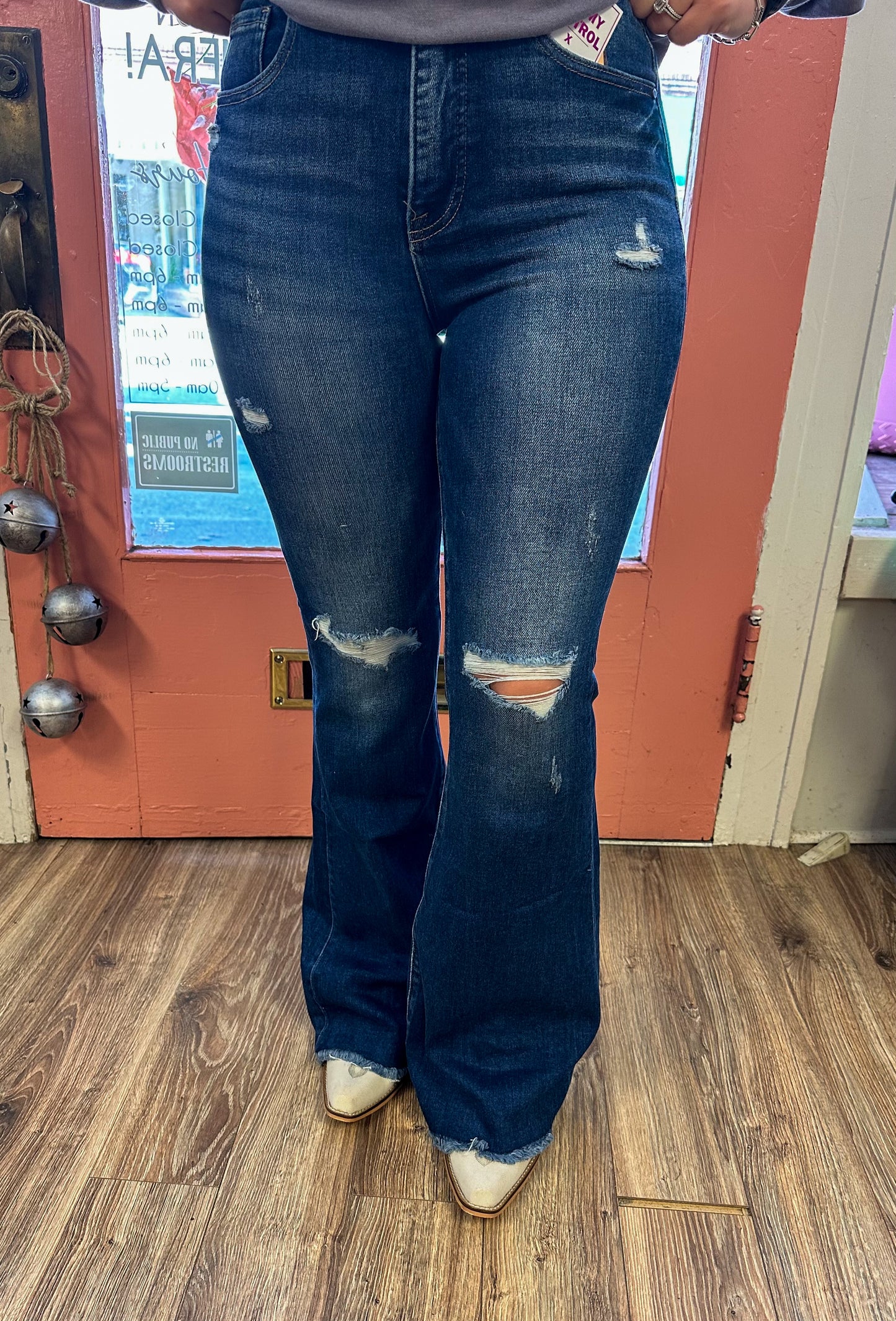 Katalina High Rise Flare Jeans