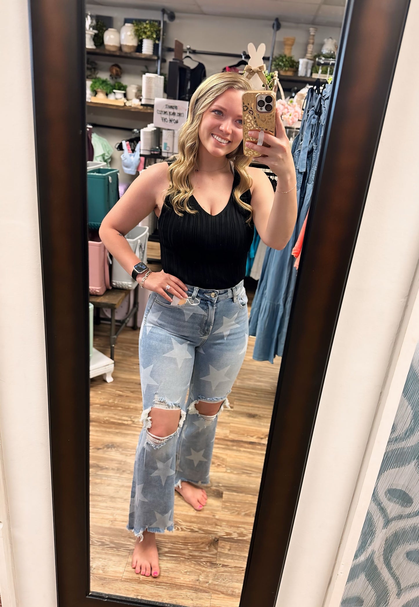 Starstruck High Rise Straight Crop Jeans