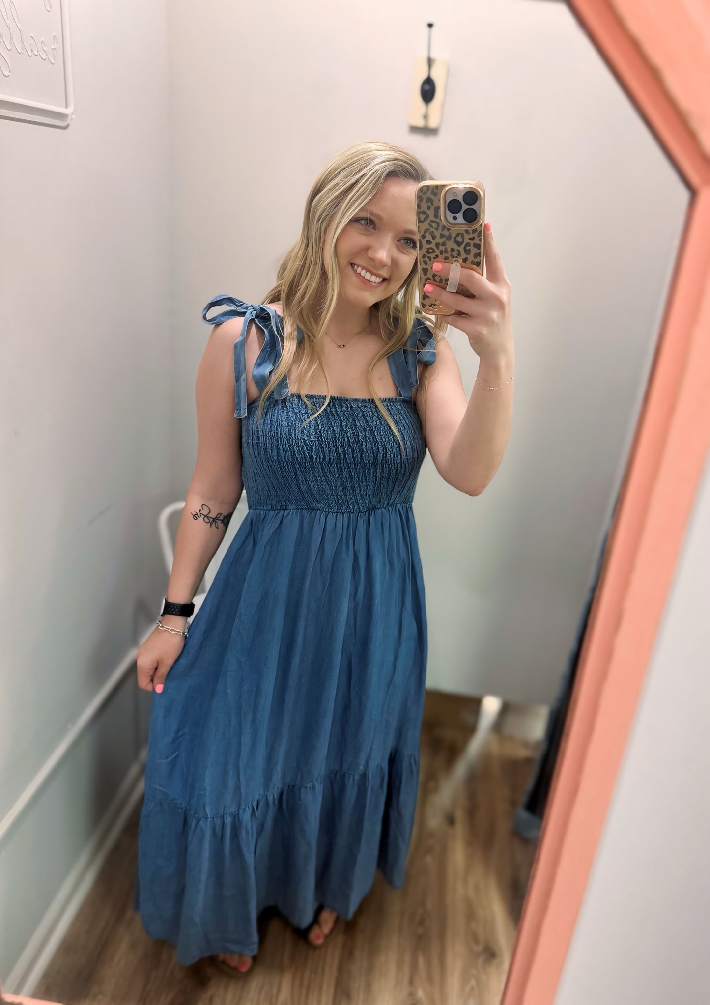 Made For Me Maxi Dress - Chambray