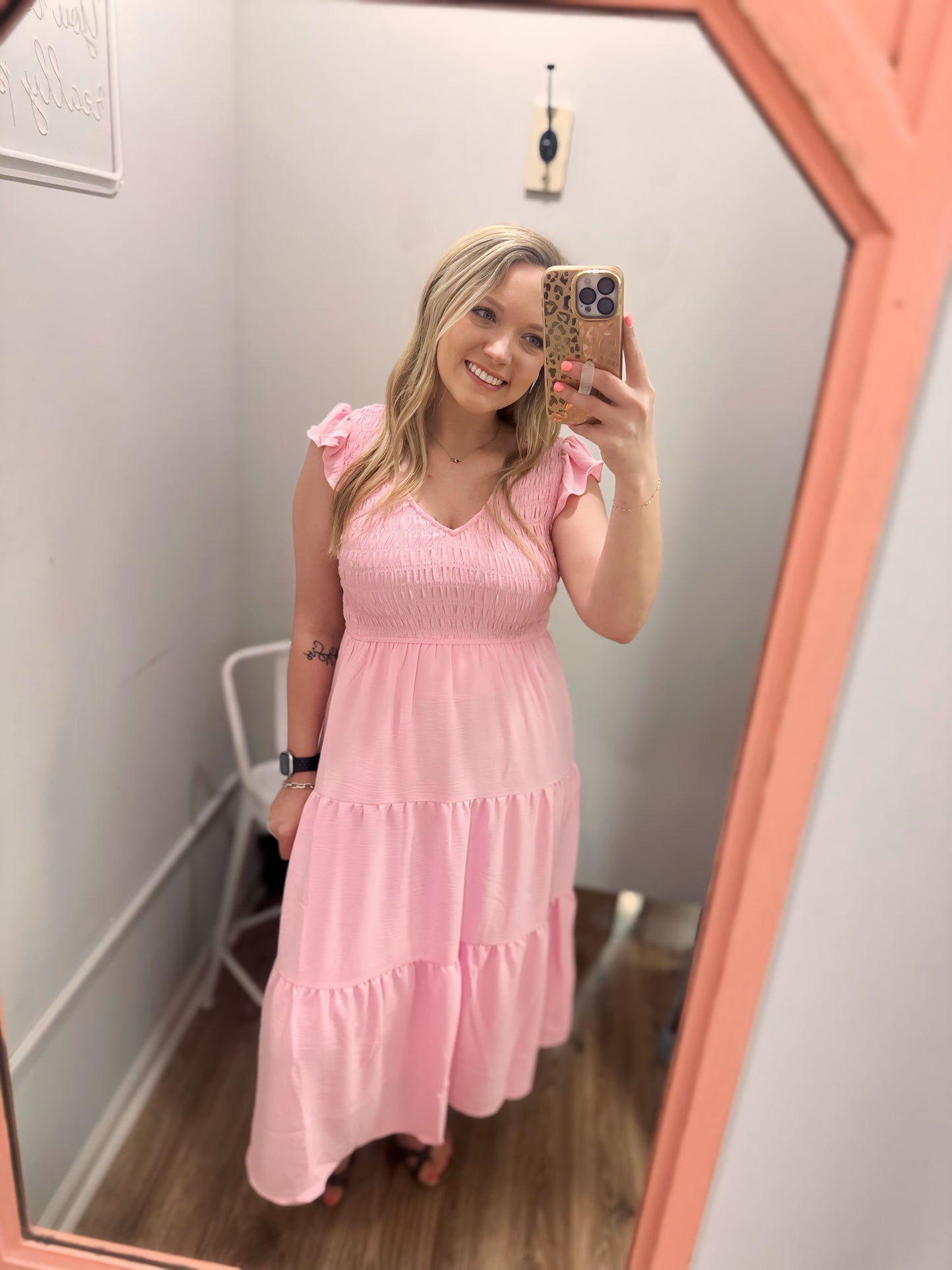 Somewhere In Between Dress - L. Pink