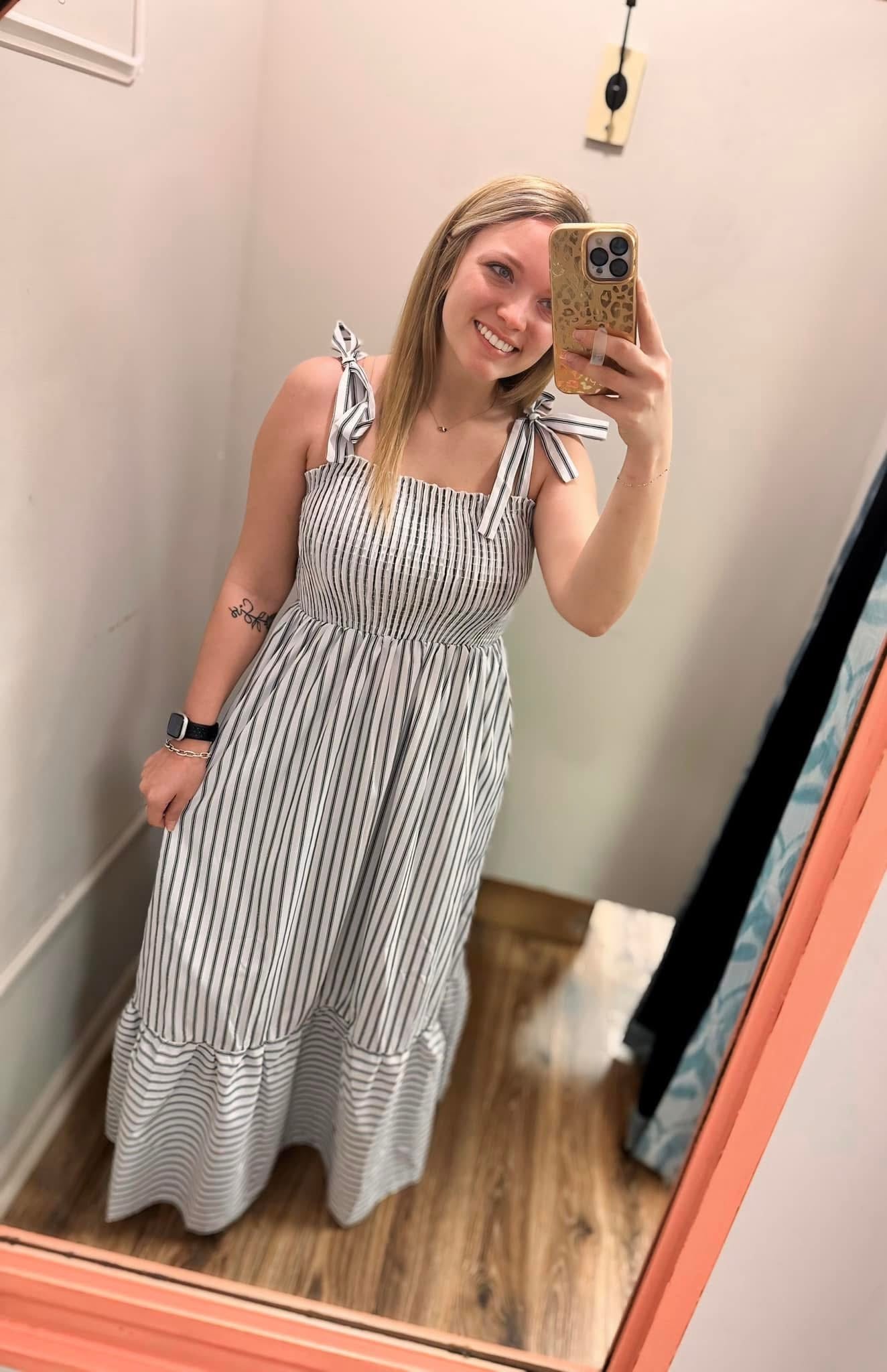 Better Luck Next Time Poplin Dress - White