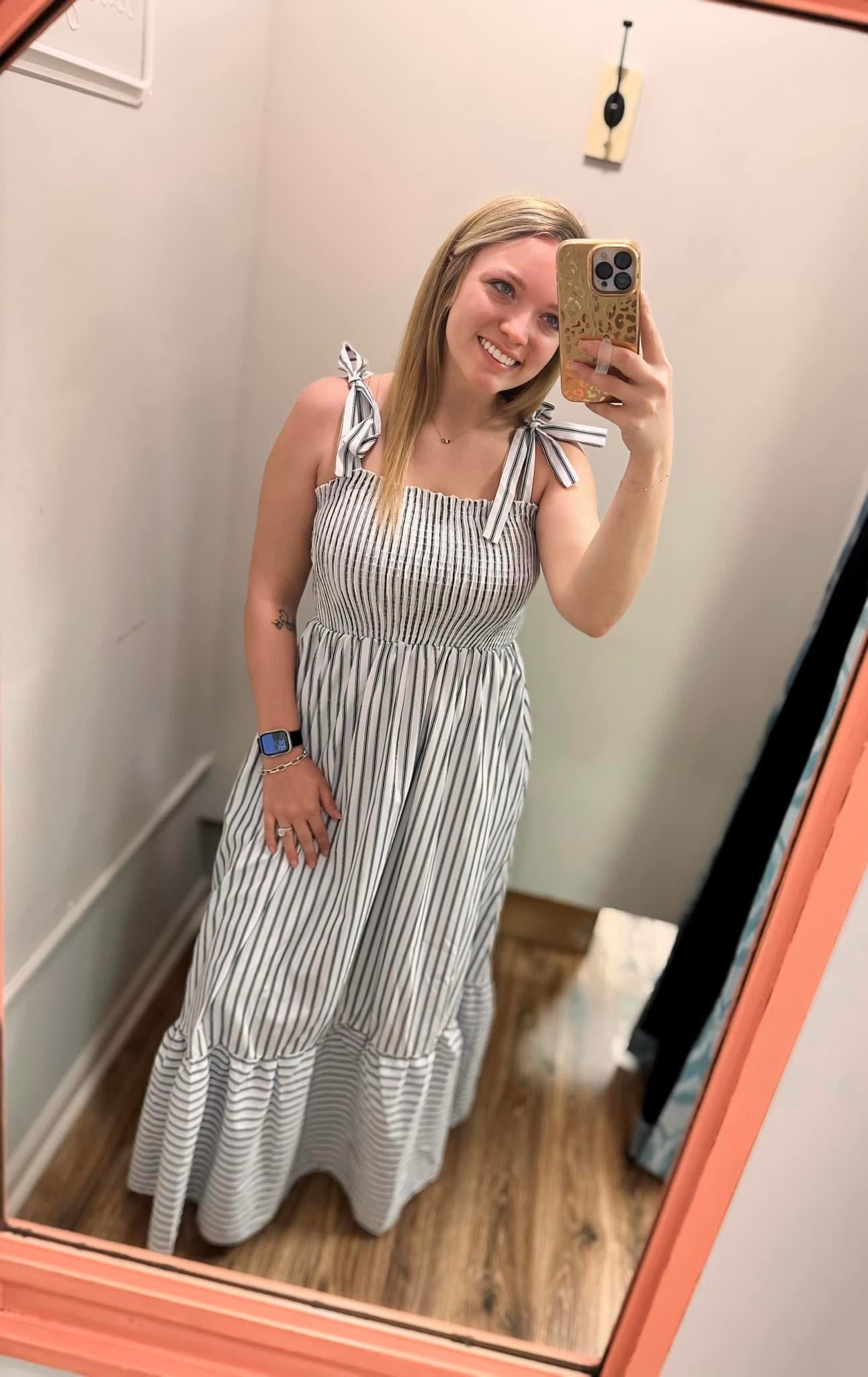 Better Luck Next Time Poplin Dress - White