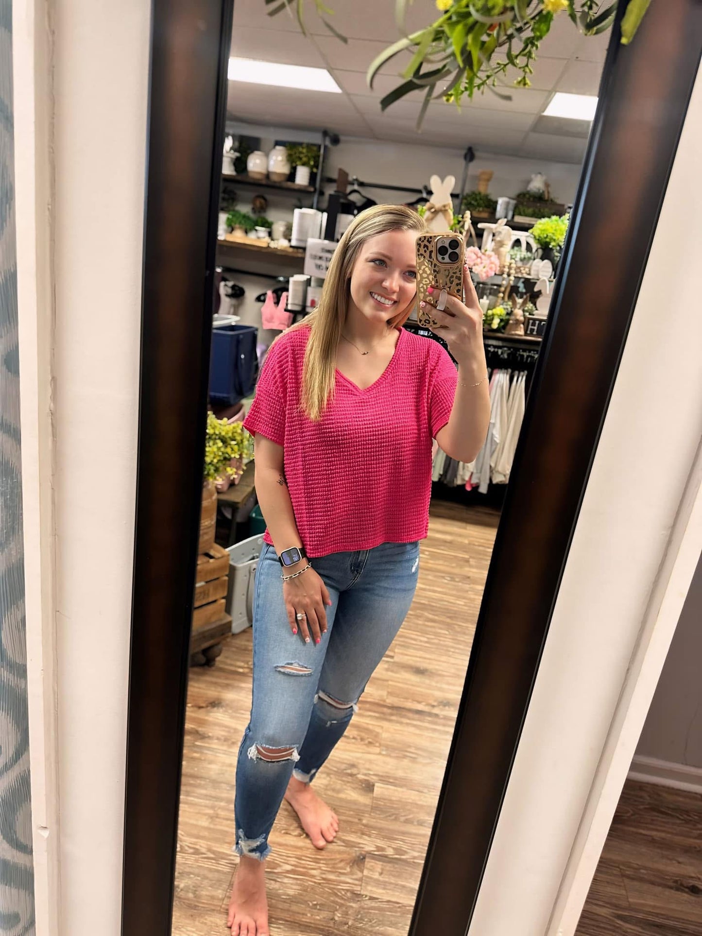 Taylor Fuchsia Top