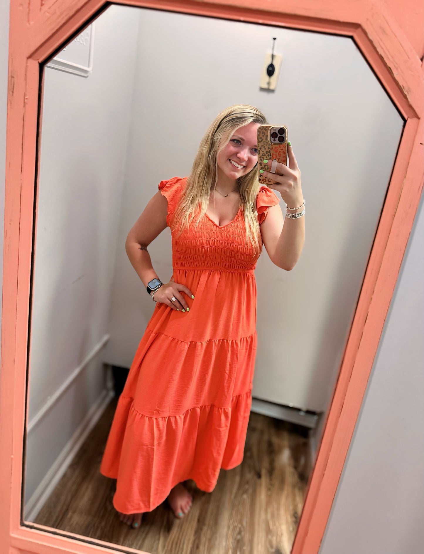 Somewhere In Between Dress - Coral