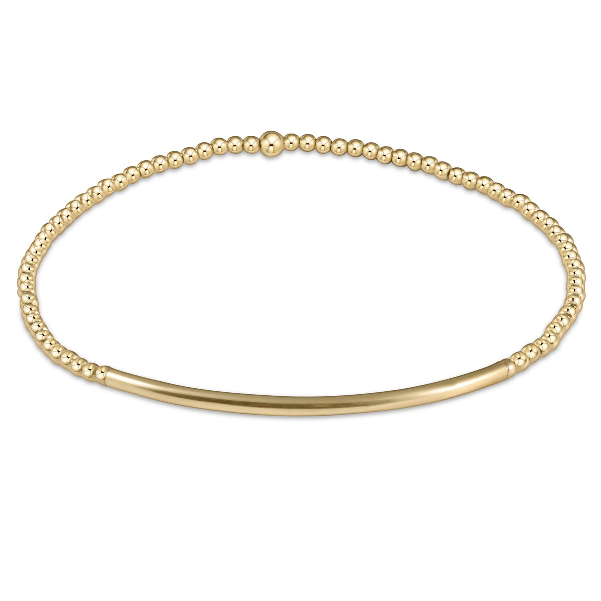 Classic Gold 2MM Bead Bracelet - Bliss Bar Gold