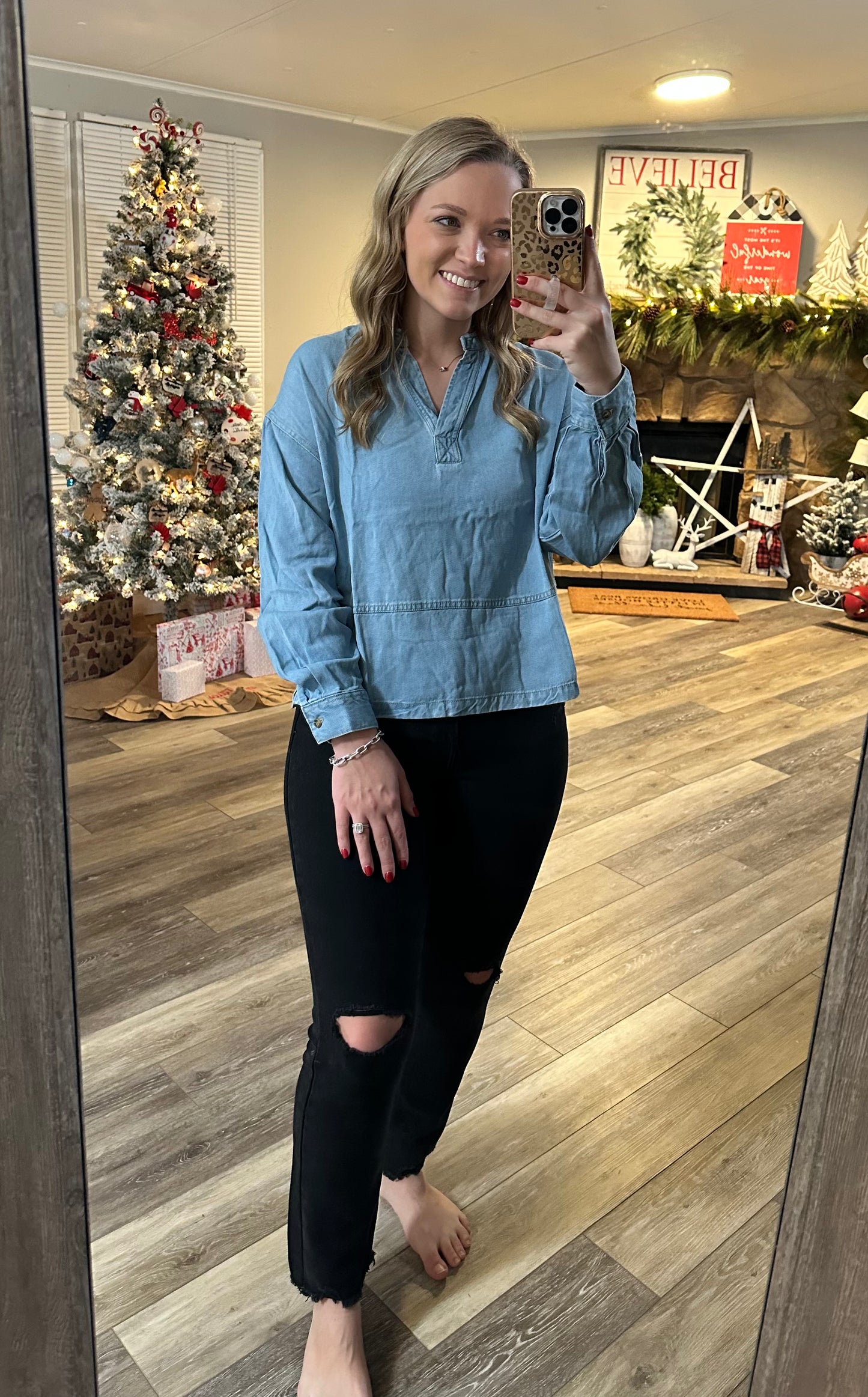 Daytime Denim Top