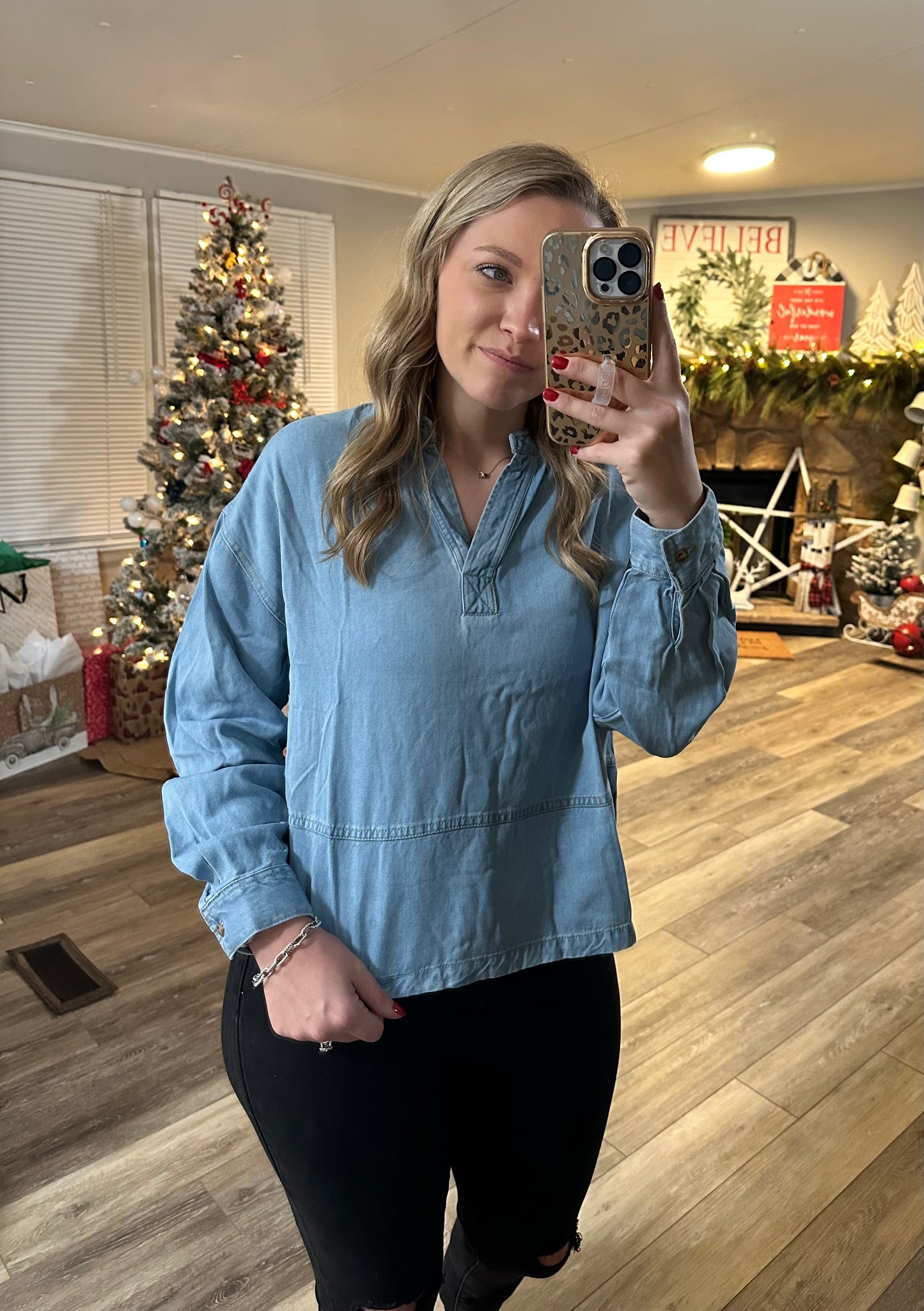 Daytime Denim Top