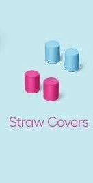 BruMate Magnetic Straw Caps - Frosted Rose