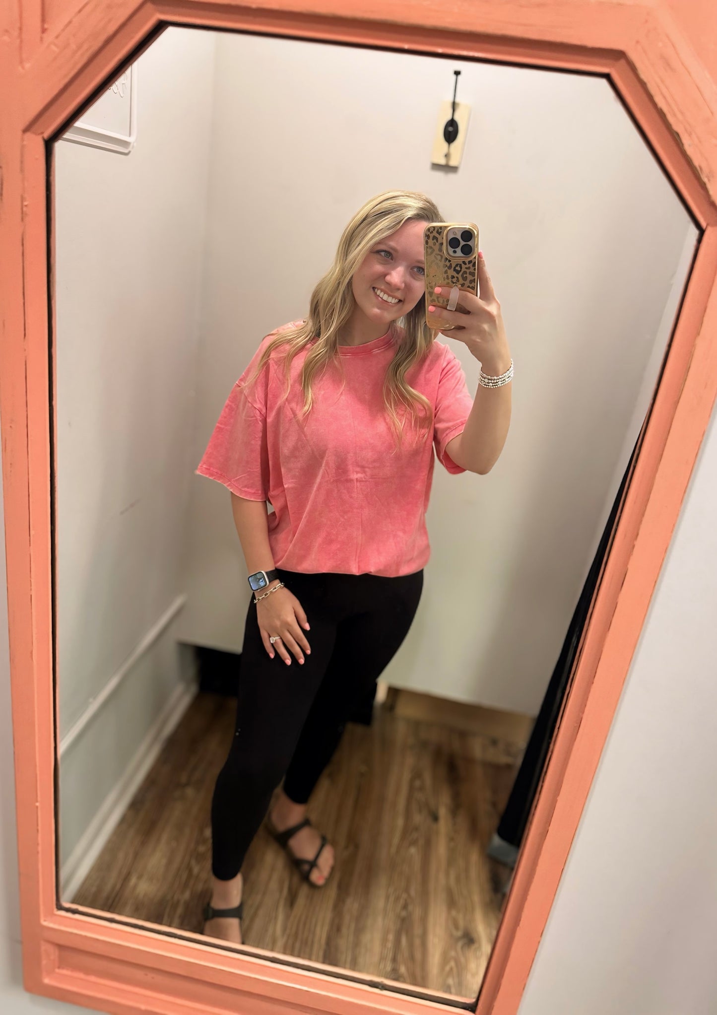 Missy Washed Top - Fuchsia