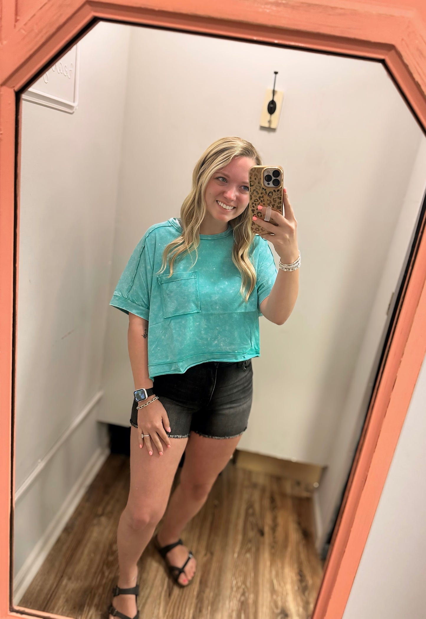 Skyline Comfy Knit Top - Green