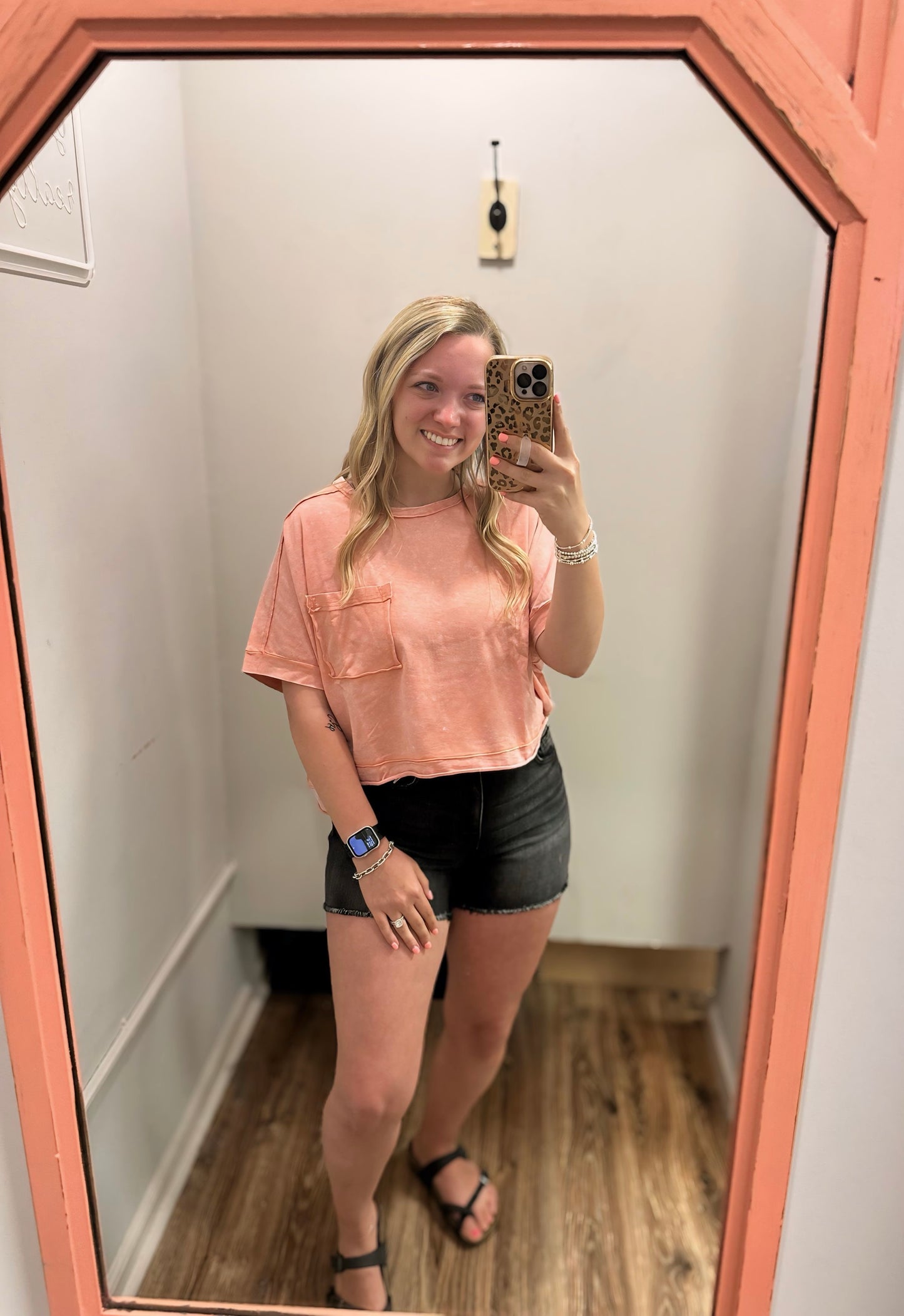 Skyline Comfy Knit Top - Peach