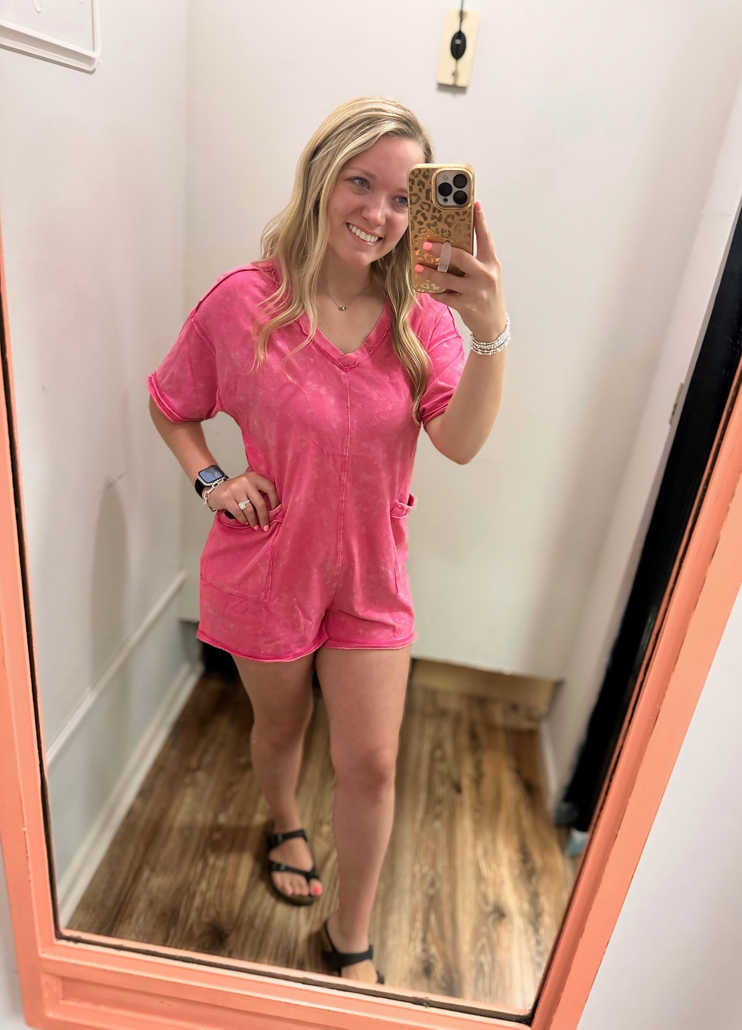 Comfy Chic Romper - Pink
