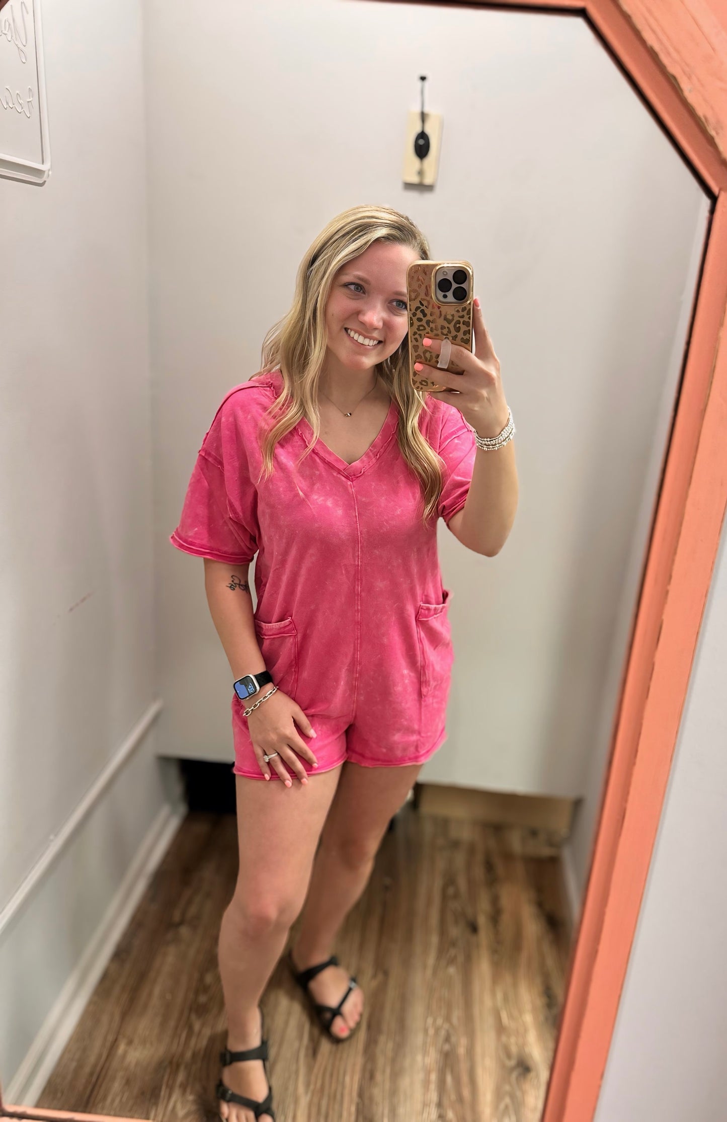 Comfy Chic Romper - Pink
