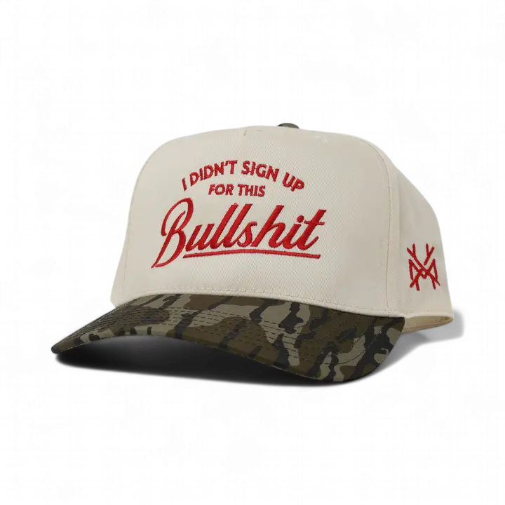I Didn't Sign Up For This Bullshit Trucker Hat - Retro Bottomland/Natural