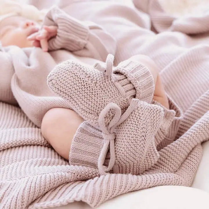 Knit Baby Booties