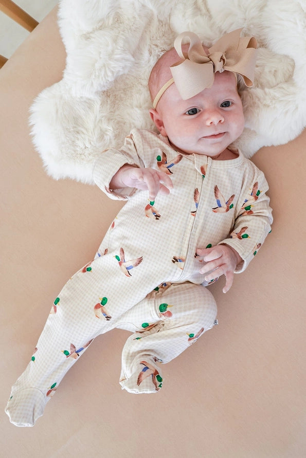 Bamboo Zipper Footie | Little Mallard