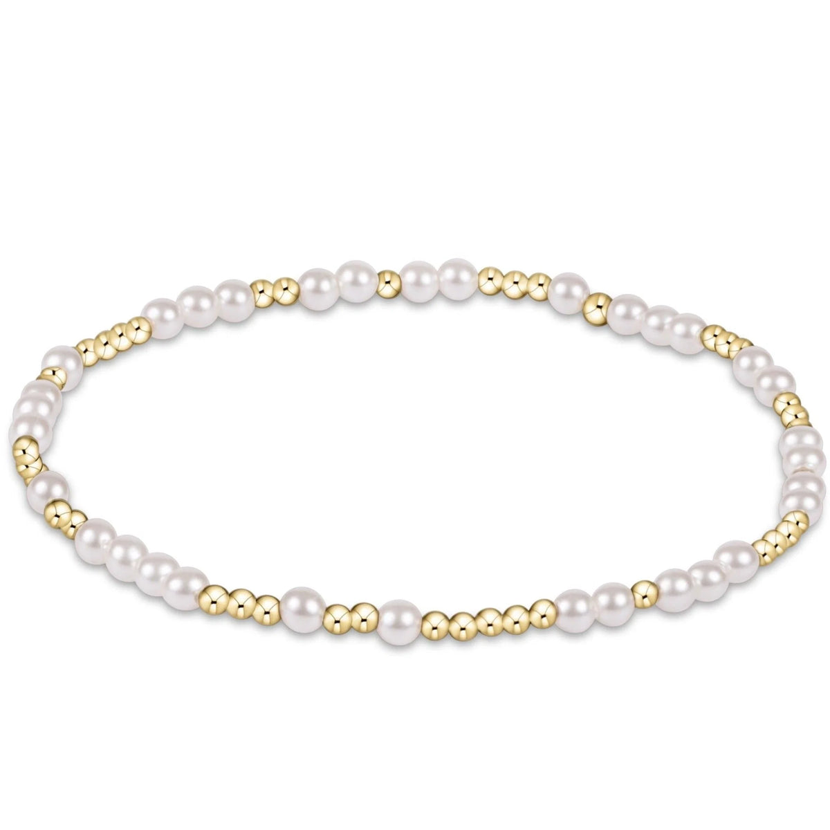 enewton Extends - Hope Unwritten 3MM Bead Bracelet - Pearl