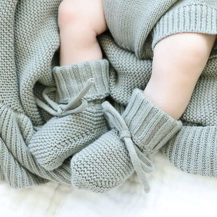 Knit Baby Booties