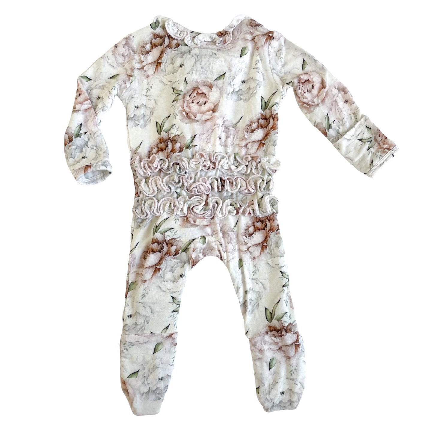 Floral Dreams | Convertible Two Way Zip Footie