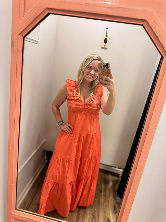 Two Day Vacation Dress - Coral