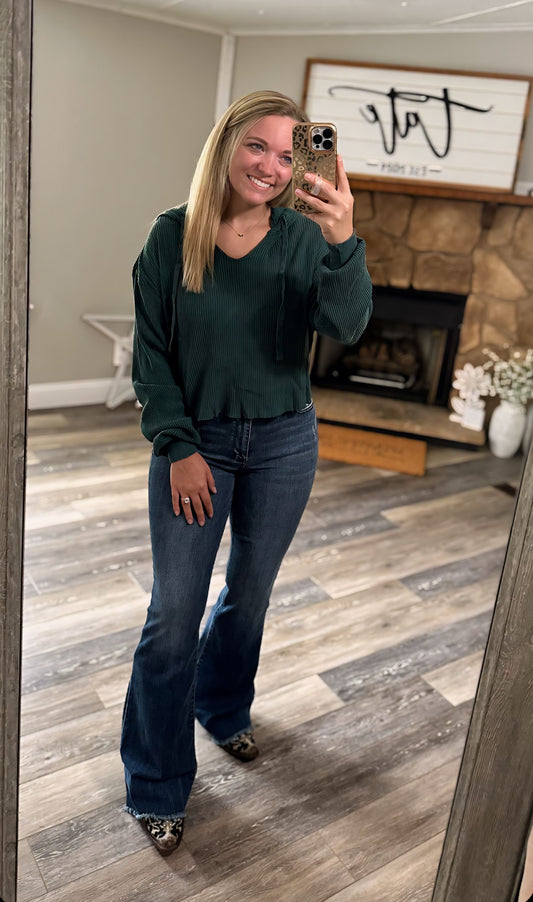 Free Time Hoodie - Deep Green
