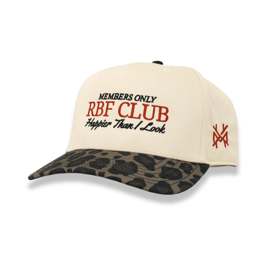 RBF Club Trucker Hat - Retro Leopard/Natural