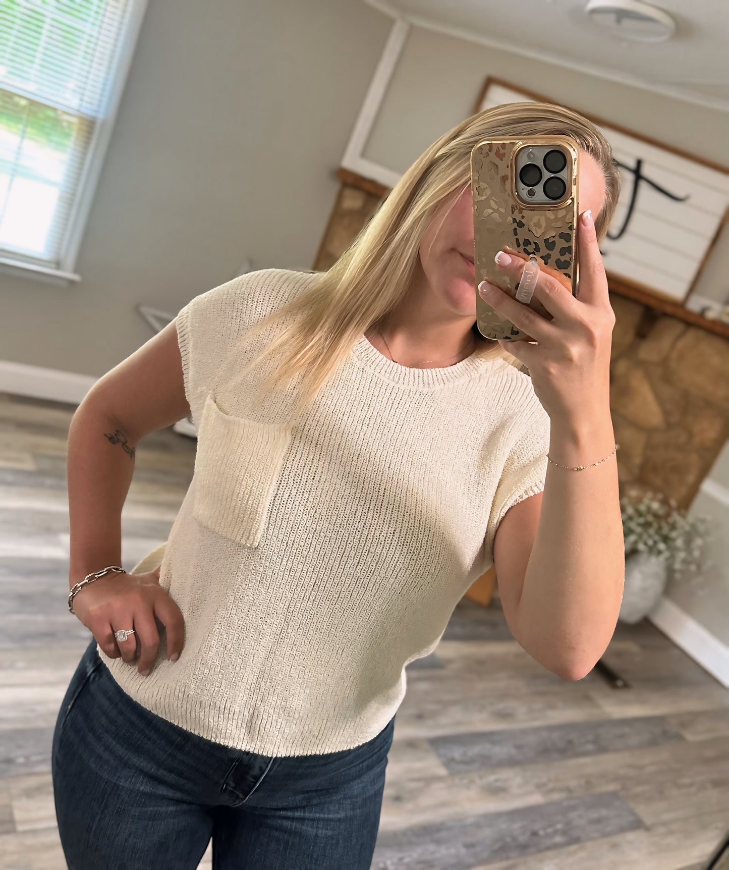 Fall Transitions Sweater Top - Ivory