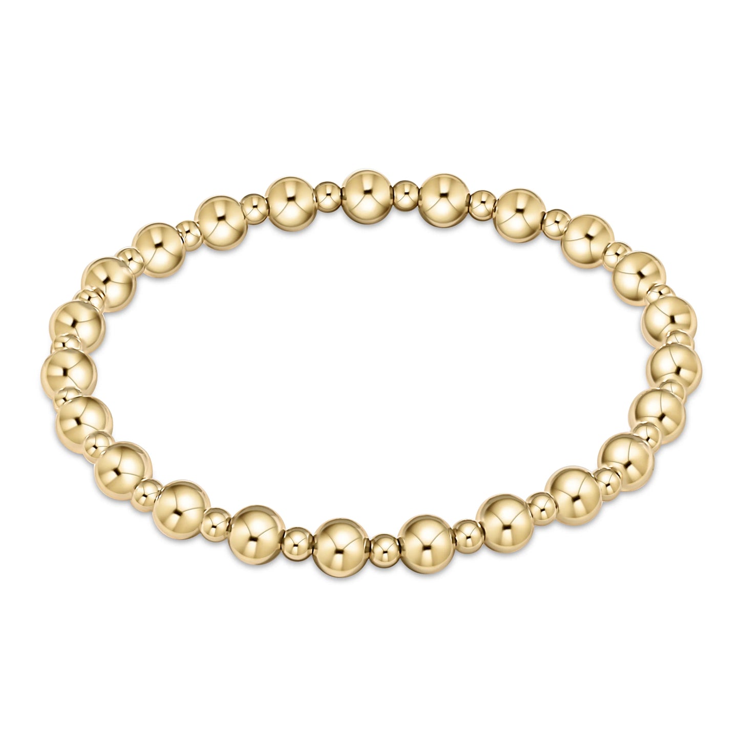 Enewton Extends - Classic Grateful Pattern 5MM Bead Bracelet - Gold