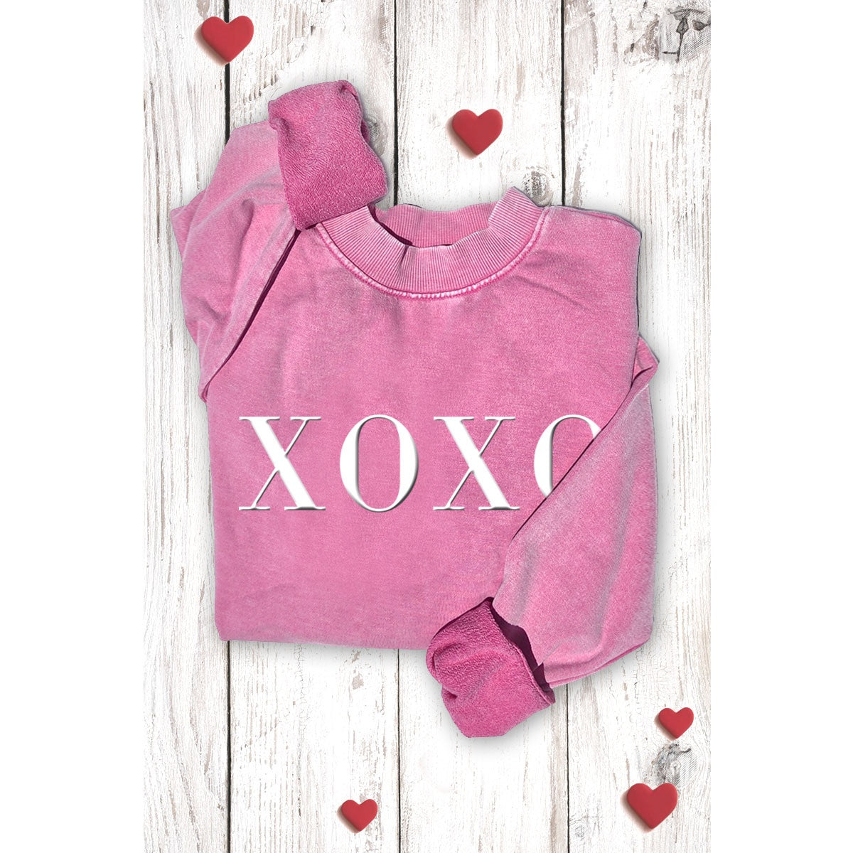 XOXO Mineral Graphic Sweatshirt - Mineral Hot Pint