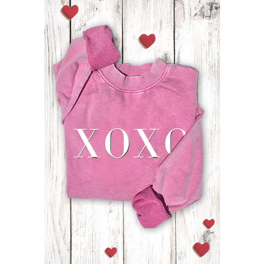 XOXO Mineral Graphic Sweatshirt - Mineral Hot Pint