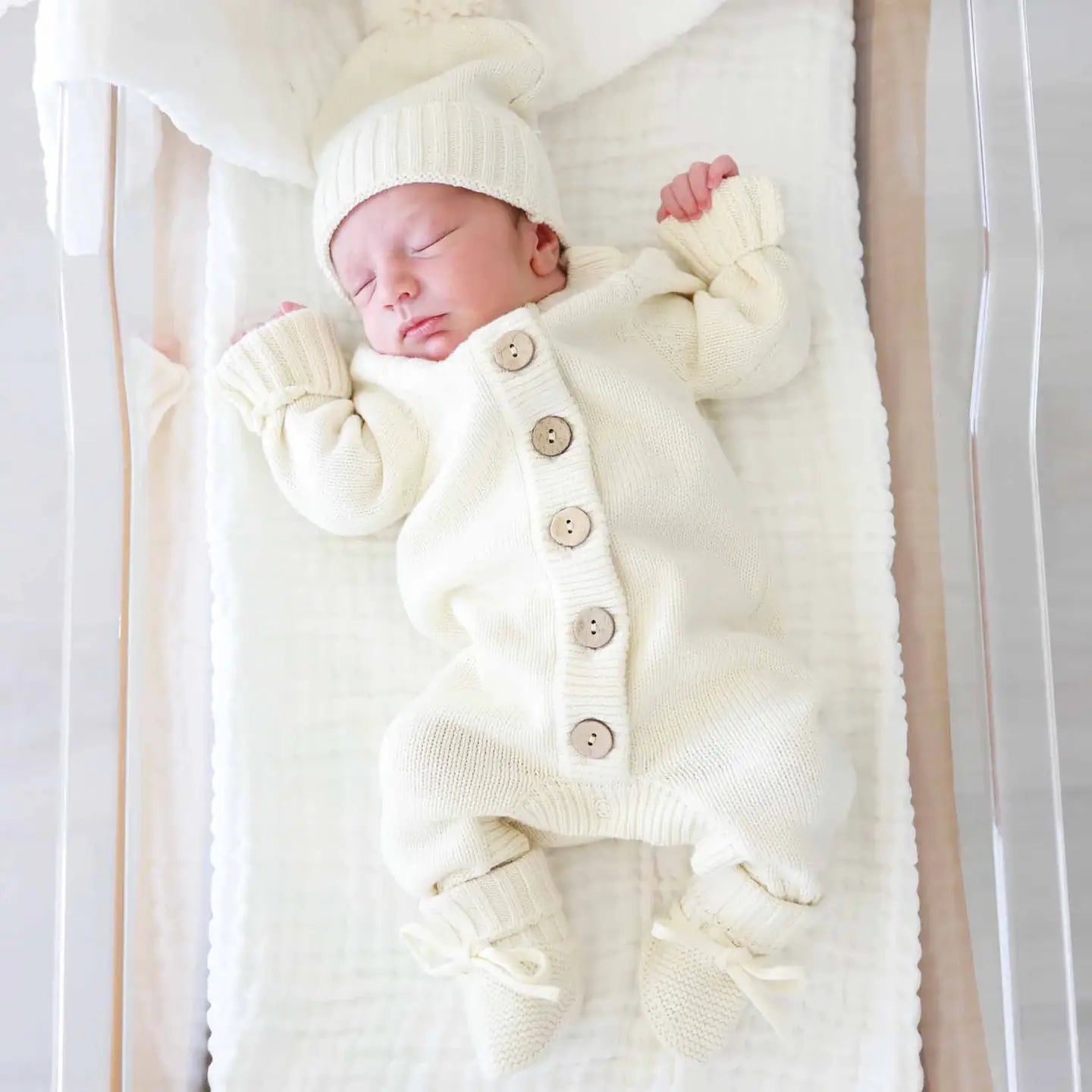 Knit Sweater Button Romper