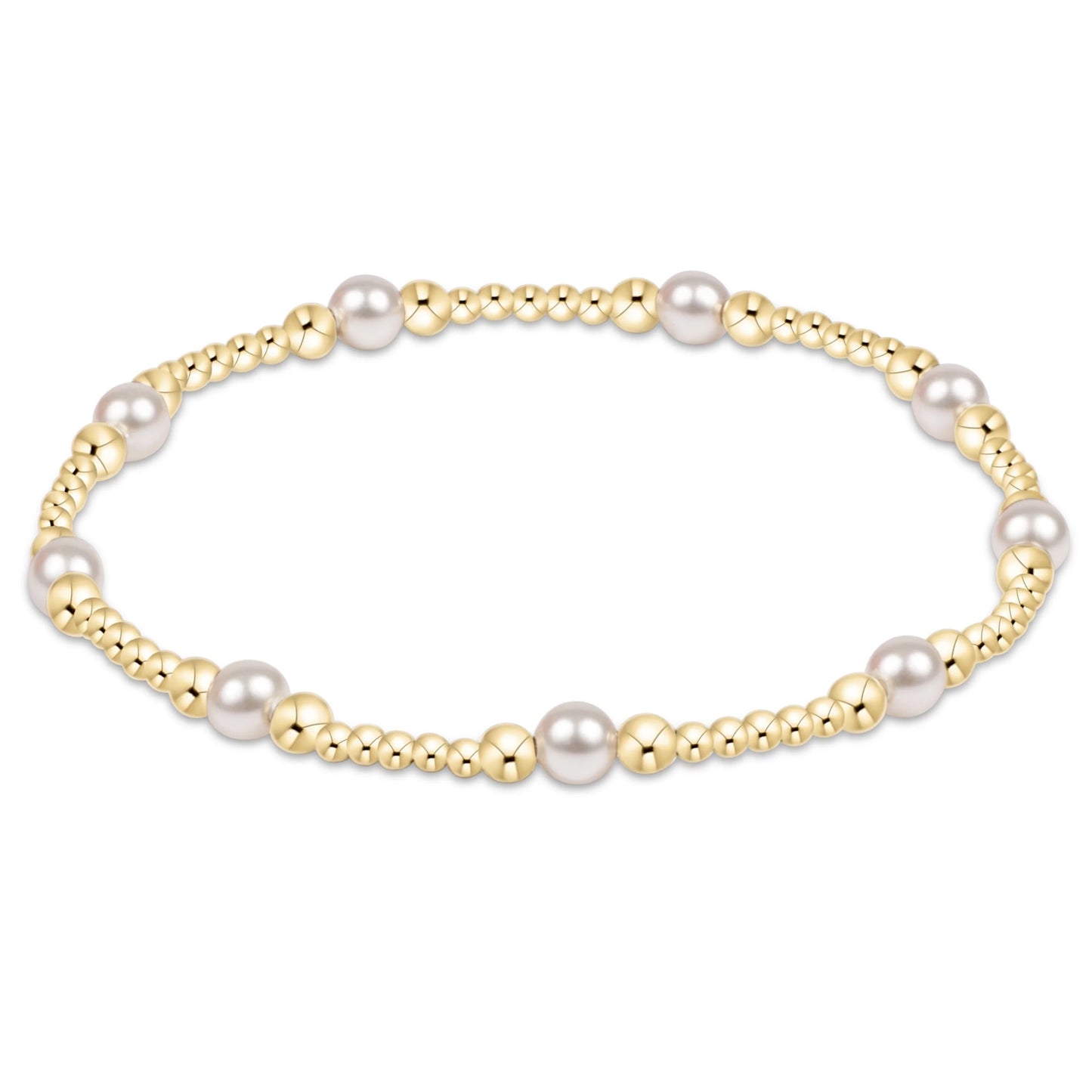 Purpose Pearl 4mm Gold Bracelet