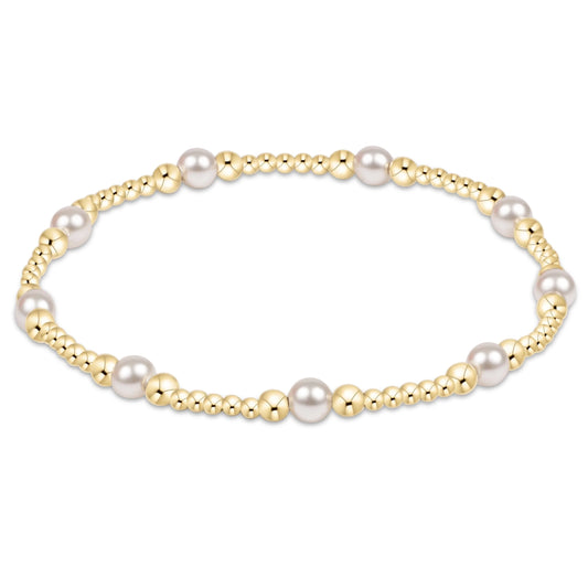 Purpose Pearl 4mm Gold Bracelet